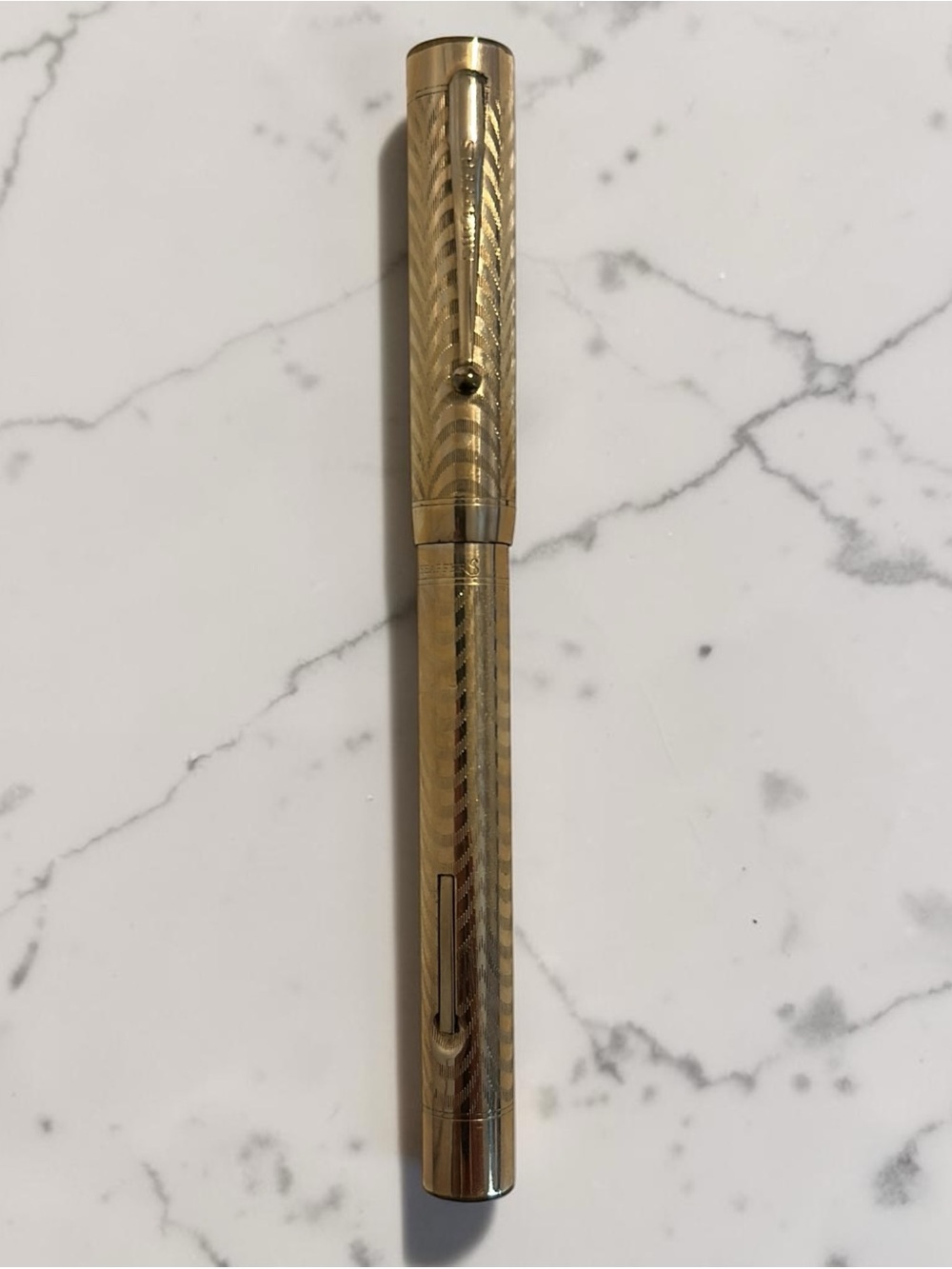 Sheaffer Flat Top #3 Fountain Pen 1920s Gold Filled Semi-Flex Nib Lever Filler